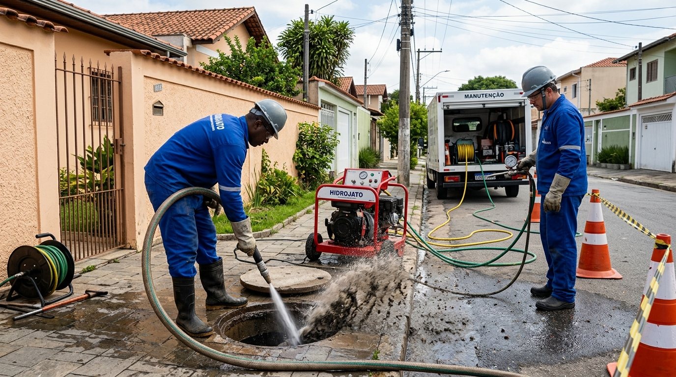 Hidrojateamento Residencial em Joinville‑SC