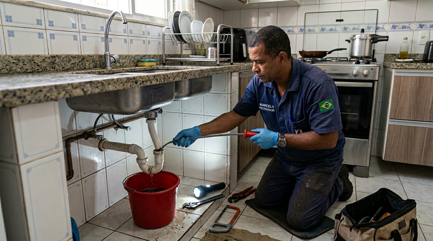 Ligação da Pia da Cozinha em Joinville‑SC