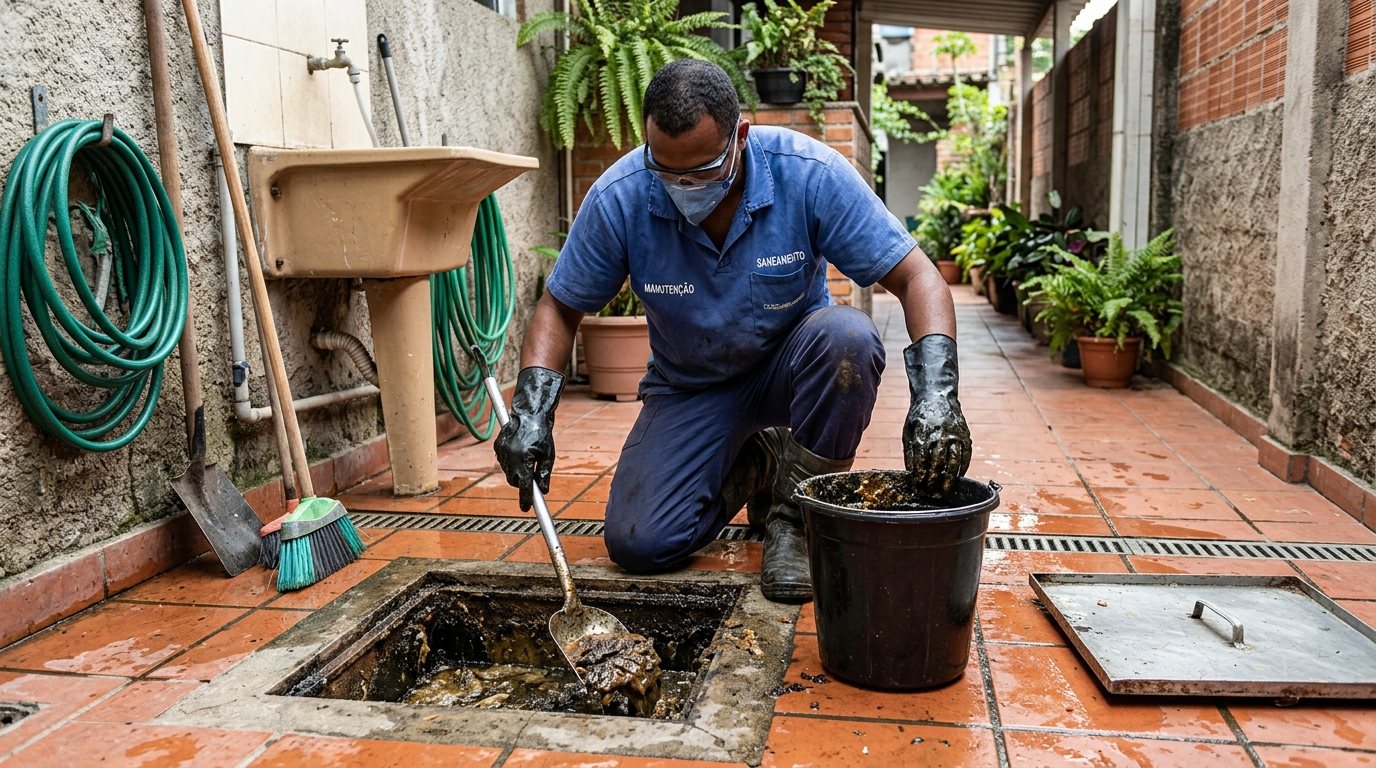 Limpeza de Caixa de Gordura Comercial em Joinville‑SC